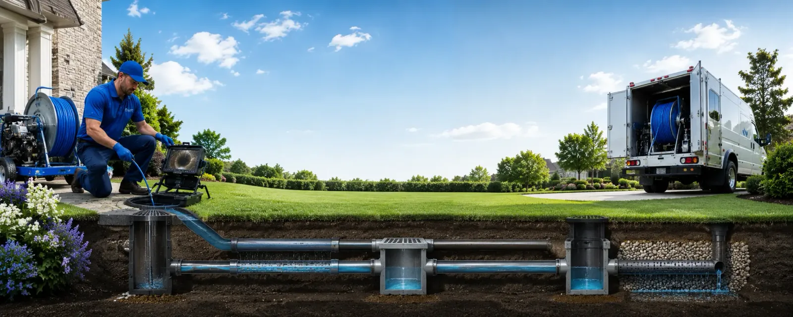 Outdoor drain cleaning information for Texico, IL